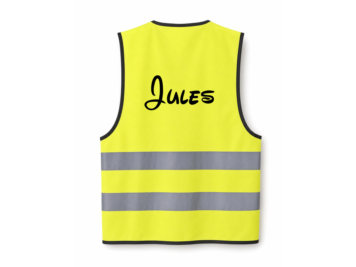 Fluohesjes gepersonaliseerd met naam