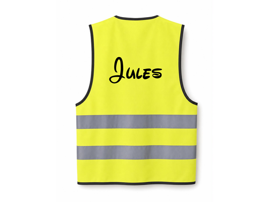 Fluohesjes gepersonaliseerd met naam